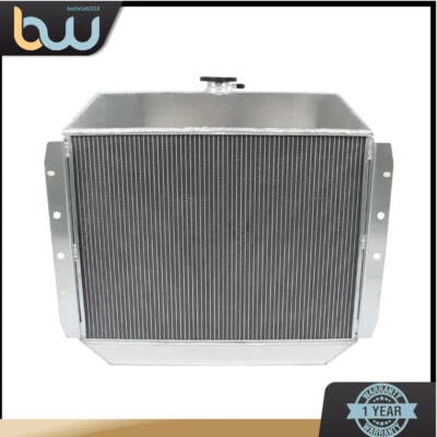 For 1968-79 Ford F100 F150 F250 F350 1978-79 Bronco 3 Row Aluminum Radiator - Image 1 of 4
