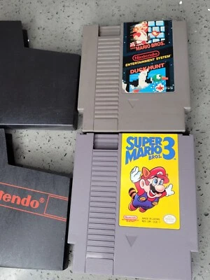 Super Mario Bros. 3 & Mario Bros. Duck Hunt (Nintendo NES, 1990) Authentic - Image 1 of 4