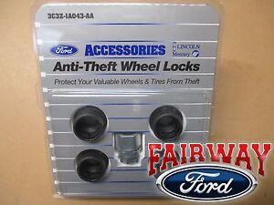 09 thru 16 Super Duty OEM Ford Locking Lug Nut KIt - Wheel Locks Non-Exposed NEW