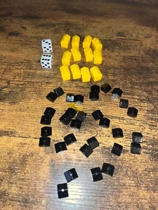 Hotel (12) & House 32 Game Parts Pieces NASCAR FANTASY Monopoly Parker Brothers - Picture 1 of 1