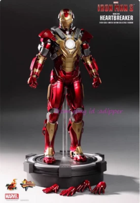 Perfect Hot Toys Mms212 1/6 Mark Xvii Heartbreaker Marvel Iron Man 3 ação - Imagem 1 de 4