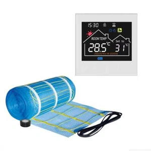 Heated Bathroom Matting for Under Floor Heating Tiled Floors White 3.5m² - Picture 1 of 2