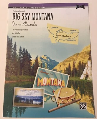 Recital Suite Series Early Advanced Piano Sheet Music Alexander BIG SKY MONTANA - Image 1 of 3