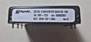 MAGNETEK DC/DC CONV 3A03.02.100 IN: 36V - 72V OUT:12V 20W - Foto 1 di 3