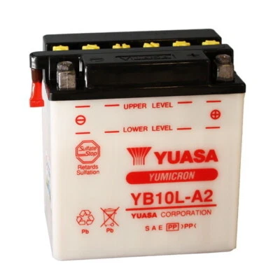 YAMAHA XV Virago Route 66 250 1988-1990 BATTERIA YB10L-A2 12V/11AH senza acido - Immagine 1 di 4