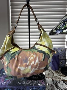 LONA DE ALGODÓN RECUBIERTA TIGNANELLO, COLORES BRILLANTES DE VERANO, HOBO, TALLA XL, BUEN ESTADO++ - Imagen 1 de 24