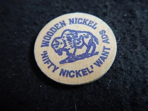Vintage Holznickel Nifty Nickelfrei 20 Wörter Anzeige - Bild 1 von 5