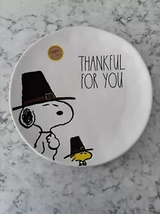 Erdnüsse Rae Dunn Snoopy Teller Thankful For You Woodstock Thanksgiving Large 11 Zoll - Bild 1 von 3