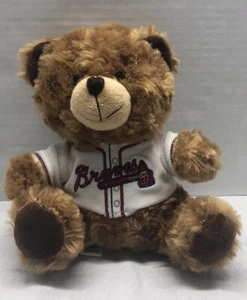 ATLANTA BRAVES 7 IN PLUSH BEAR WITH PINSTRIPE JERSEY - Picture 1 of 7