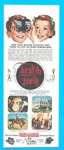1951 View Master immagini stereoscopiche STAMPA ANNUNCIO giocattoli divertimento per la famiglia - Foto 1 di 3