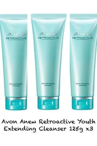 Avon Anew Retroactive Youth Extending Cleanser 125g X3 - Picture 1 of 1