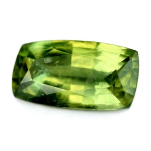 Zertifiziertes 2,50ct natürliches grünes Saphir vs. Klarheit Madagaskar Kissen 10x5,8 mm - Bild 1 von 3