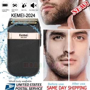 Kemei KM-2024 Rechargeable Electric Shaver Cordless Electric Hair Beard Trimmer - Picture 1 of 14