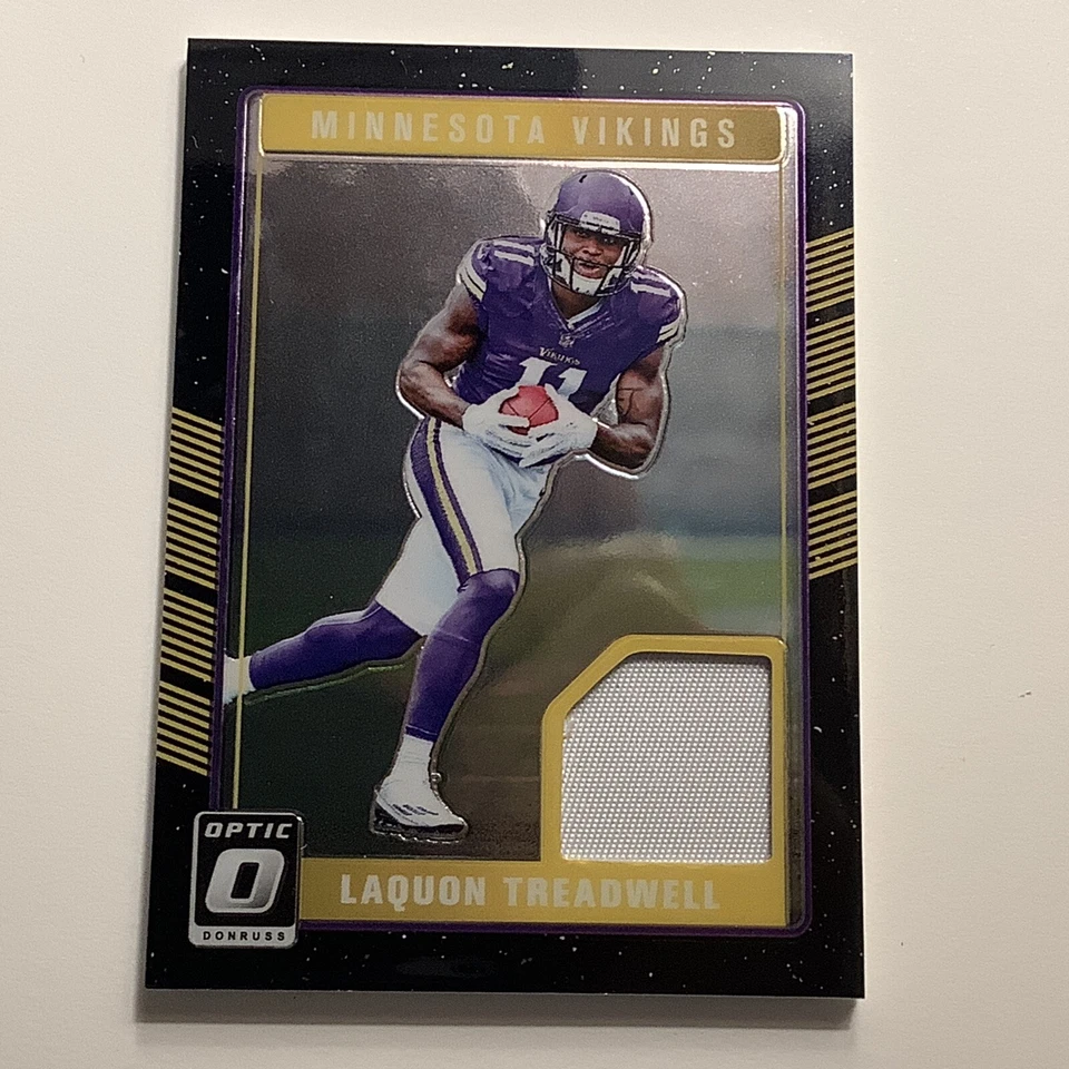 2016 Donruss Optic Rookie Threads Pink Laquon Treadwell #DRT-LT Rookie RC d - Image 1 of 2