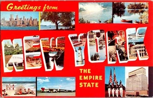 Postal vintage multivista saludos desde Nueva York The Empire State 5S-70326-B - Imagen 1 de 2