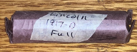 Roll of 50 1917-D Lincoln Wheat Cent - 5rolls Available. Price Per Roll Cover