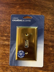 Creative Accents Toggle Wall Plate - Polished Brass Steel - 9BS101 - Picture 1 of 2