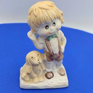 Vintage CWL Figurine Boy with Dog Special Issue Taiwan 4.5” - Picture 1 of 6