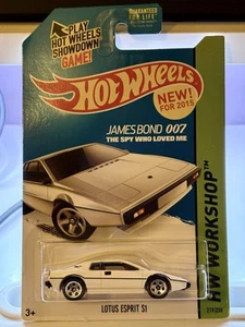 2015 Hot Wheels Lotus Esprit S1 White James Bond 007 Spy Who Loved Me - Picture 1 of 3