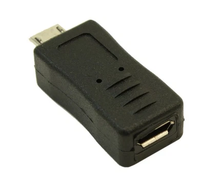Micro-B USB Male to Micro-B USB Female STRAIGHT Adapter - Image 1 of 2
