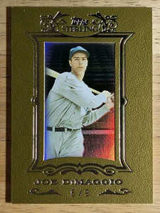 Joe DiMaggio 2007 Topps con marco de oro esterlina #254 - Imagen 1 de 2