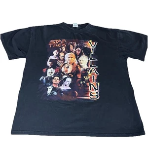 Vintage Y2K Star Trek Villains schwarz Grafik T-Shirt datiert 2000 Herren XL Large - Bild 1 von 7