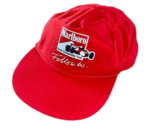Vintage 90s 90er Marlboro Cap Dadcap Snapback Strapback Rave Merch Motorsport - Bild 1 von 3