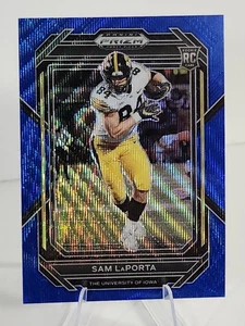 2023 Panini Prizm Draft Picks Prizm Sam LaPorta Blue Wave /249 RC Lions - Picture 1 of 2