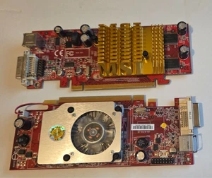 2x VINTAGE PCIe MSI MS8940 v200 and v110 *NO BRACKETS Graphics Card - Picture 1 of 7