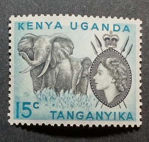 KENYA UGANDA TANGANYIKA 1958 QEII 15c SG169 MNH.CAT £3. - Picture 1 of 1