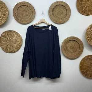 NEU Paket (2) Lane Bryant blau Baumwolle Langarmshirt T-Shirt Übergröße 26/28 - Bild 1 von 7