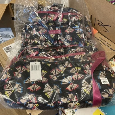 Vera Bradley SET Lighten Up Butterfly Pencil Shavings Backpack new w tags $138 - Image 1 of 4