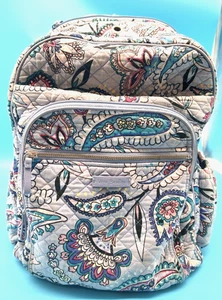 Vera Bradley Makani Paisley Quilted Backpack with Multiple Pockets - Picture 1 of 7