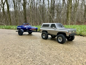 3D Printed RC Boat Trailer For Proboat SprintJet - Black - Single Axle - Picture 1 of 6