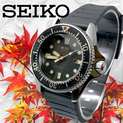 Seiko Diver Watch 2625 0010 150m Black Dial Unisex Quartz 1983 Vintage - Image 1 of 4