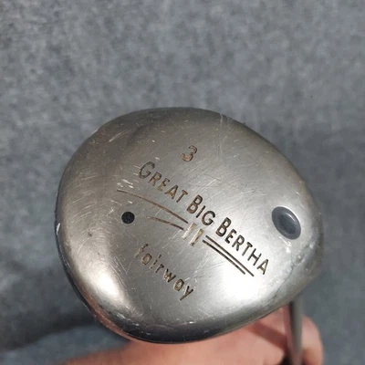 Sistema de palos de golf vintage Callaway Great Big Bertha II 3 madera de calle 60 Firme Fle Foto 1 de 4