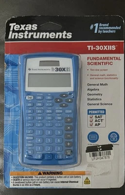 Texas Instruments TI-30X IIS Two-Line Scientific Calculator - Blue - Image 1 of 2