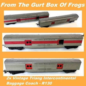 2x Vintage Triang Intercontinental Baggage Coach - R130 - Picture 1 of 10