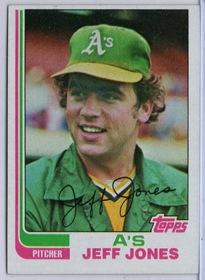 1982 Topps #139 Jeff Jones in EXMT Condition Athletics - Image 1 of 2