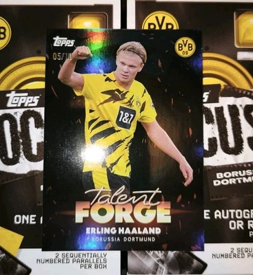 Erling Haaland /10 Topps Focus 25/26 Talent Force Borussia Dortmund BVB 1909 Hit - Bild 1 von 4