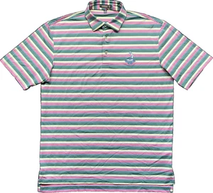 Peter Millar Hemd Herren M gestreift Sommer Comfort Performance Golf Pinehurst No2 - Bild 1 von 10