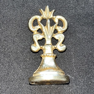 Goldton Wachsstempel Siegel Blattmuster Wachsstempel Siegel - Bild 1 von 6