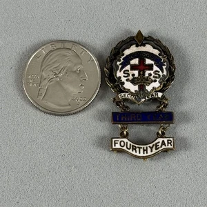 Vtg Methodist Sunday School Attendance 1-4 Year 1/20 10K Gold Fill Pin Pinback - Picture 1 of 6