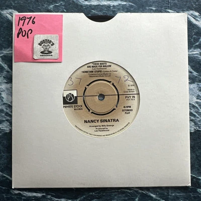 Nancy Sinatra - These Boots Were Made For Walkin' 7” Vinyl Record Single EP VG+ - Image 1 of 4