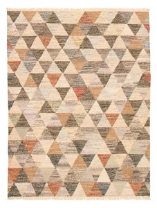 Vintage Hand Woven Turkish Carpet 5'4" x 7'2" Traditional Wool Kilim Rug - Picture 1 of 9