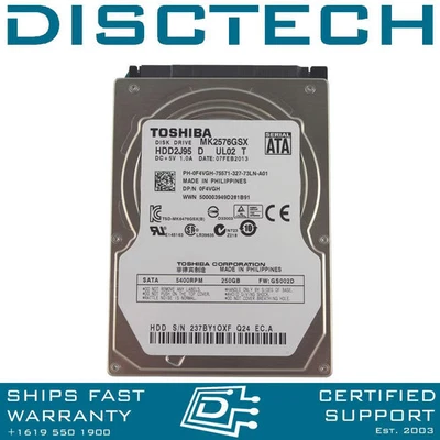 Toshiba MK3276GSX 320GB 5.4K RPM SATA Hard Drive - Image 1 of 2