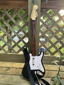 Rock Band Guitar | Untested | Xbox 360 - Guitar Only - Black Stratocaster XBGTS2 - Picture 1 of 4