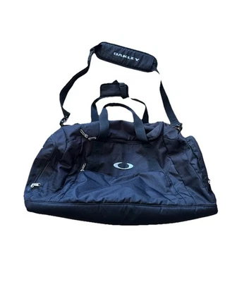 Oakley Duffel Bag Gym Everyday Travel Utility Sports Black Gray - Image 1 of 4