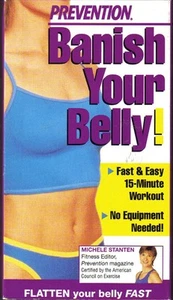 Prevention Banish Your Belly VHS Flatten your Belly Fast Easy 15 Minute Workout - Imagen 1 de 2
