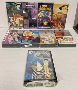 Vintage Anime VHS Sealed Lot of 9 - U.S.Manga Corps, Pioneer, Bandai,  90s 2000s - Picture 1 of 10